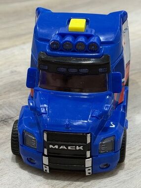 Mission X Mack Truck Toy Blue Plastic Semi Kids Play Vehicle